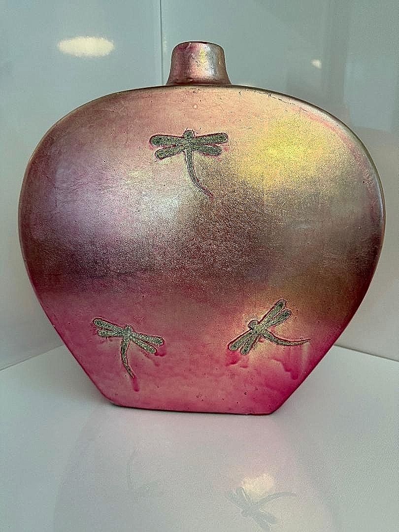 Late 20th Century Vietnamese Dragonfly Vase