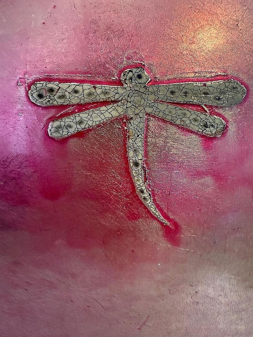 Late 20th Century Vietnamese Dragonfly Vase photo Home Decor