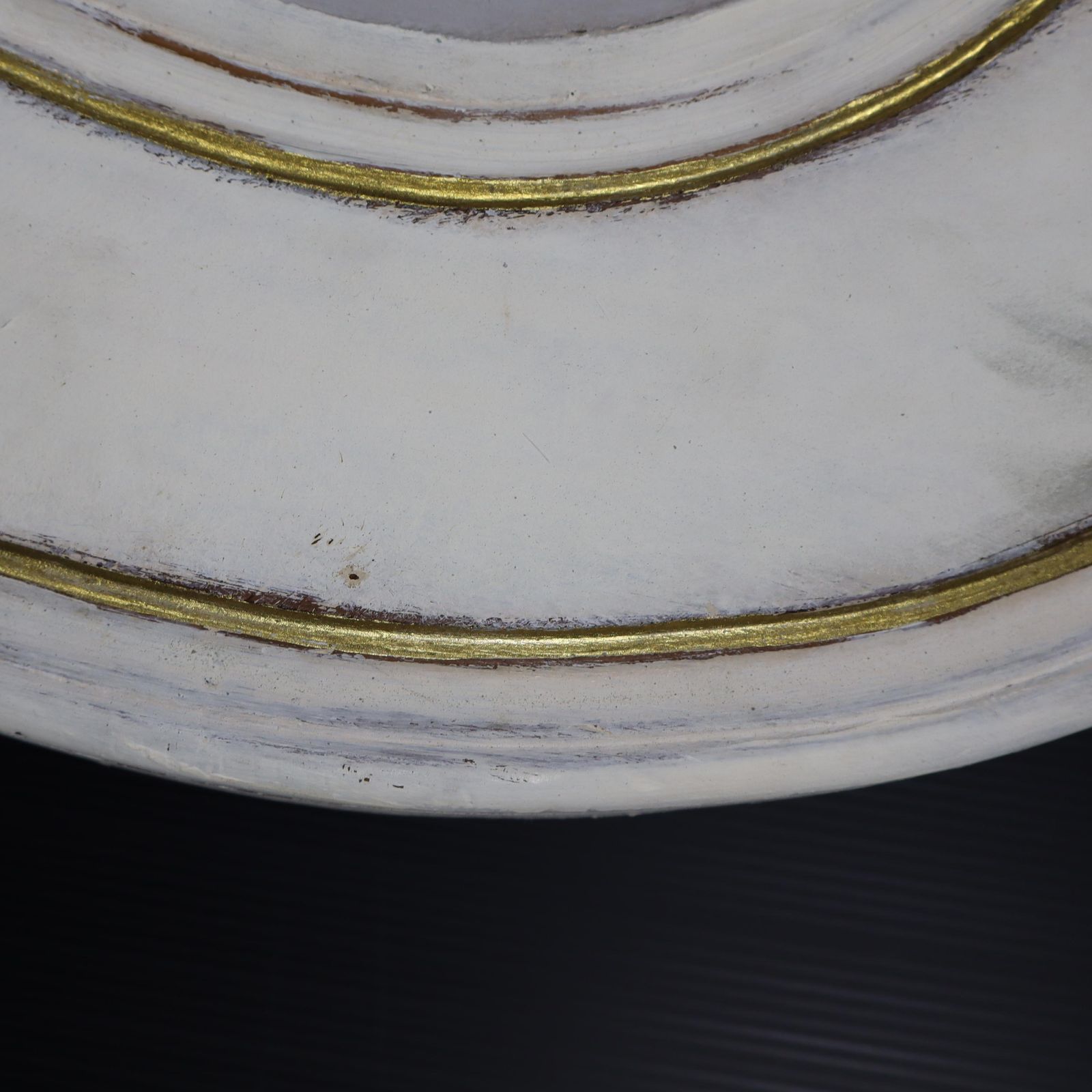 Antique French Wood Curtain Pelmet Large Giltwood Carved Window Valance White Gold Pediment photo vinterior