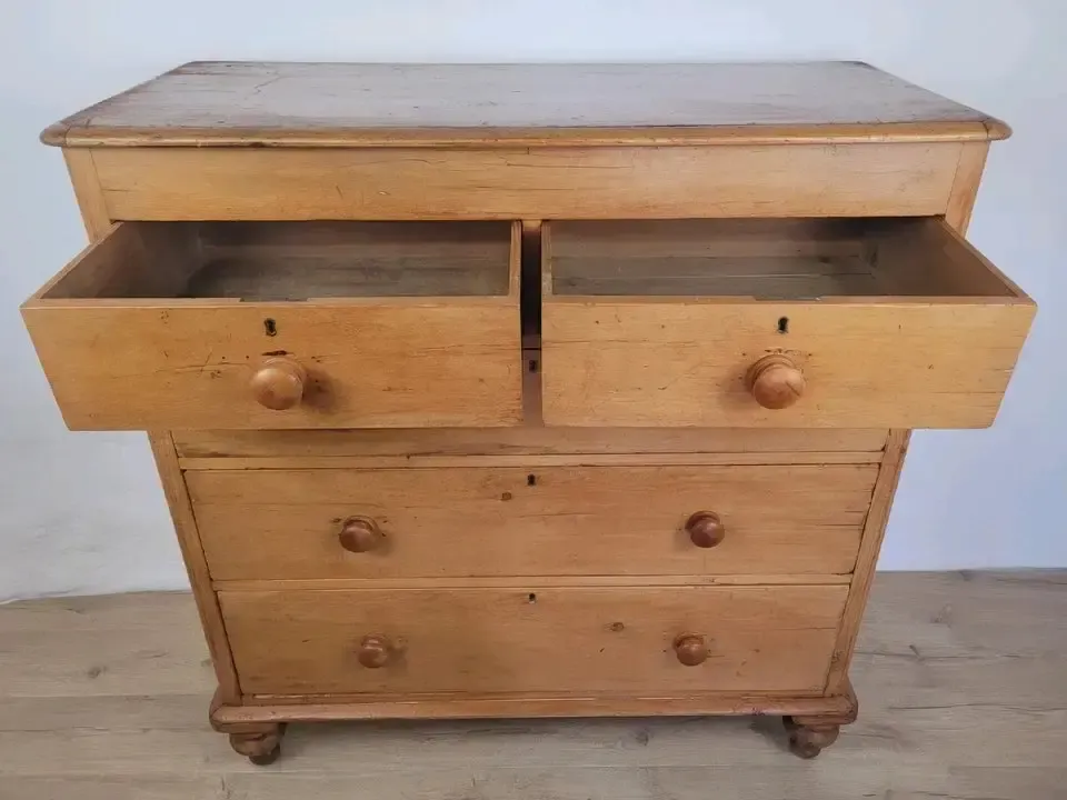 Victorian Chest Of Drawers Pine Farmhouse Rustic Country photo Furniture