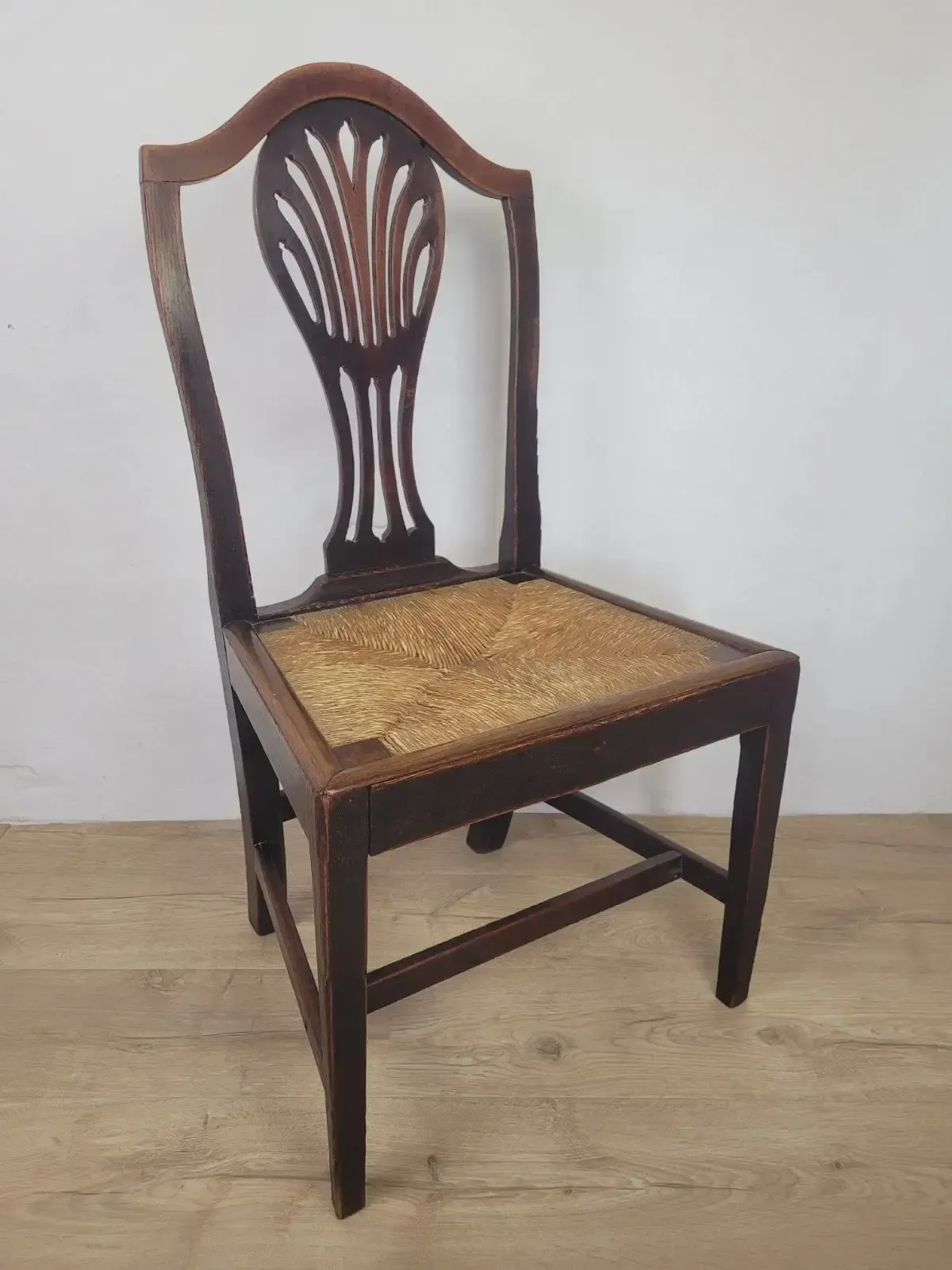 Country Side Chair Cane Pierced Back Antique 19th Century photo Furniture