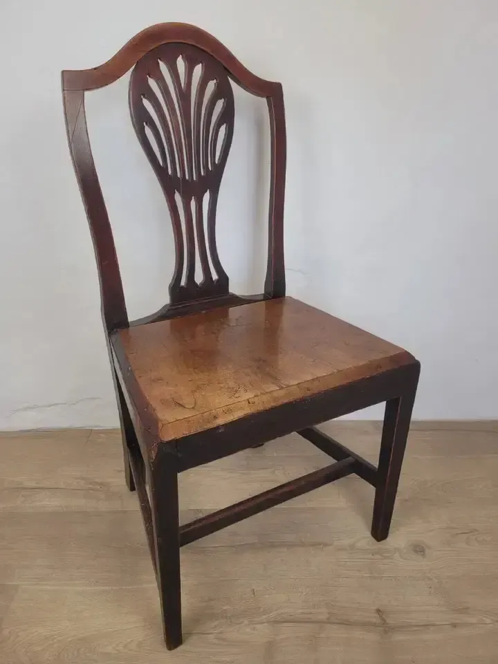 Country Side Chair Pierced Back Victorian 19th Century Antique photo for sale