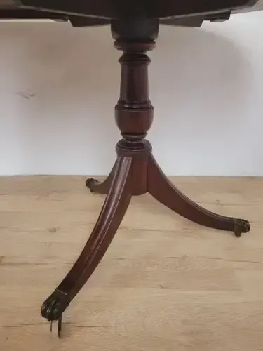 2280.0 Regency Dining Table Extendable Twin Pedestal 19thc English photo