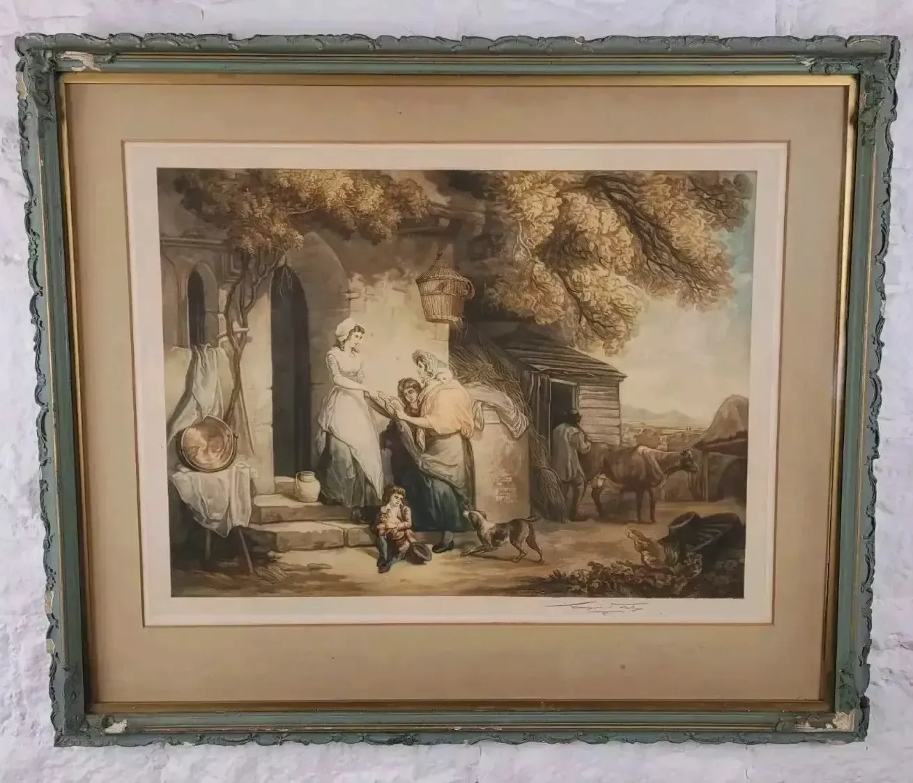'Rustic Benevolence' Picture Country Print By Francis Wheatley