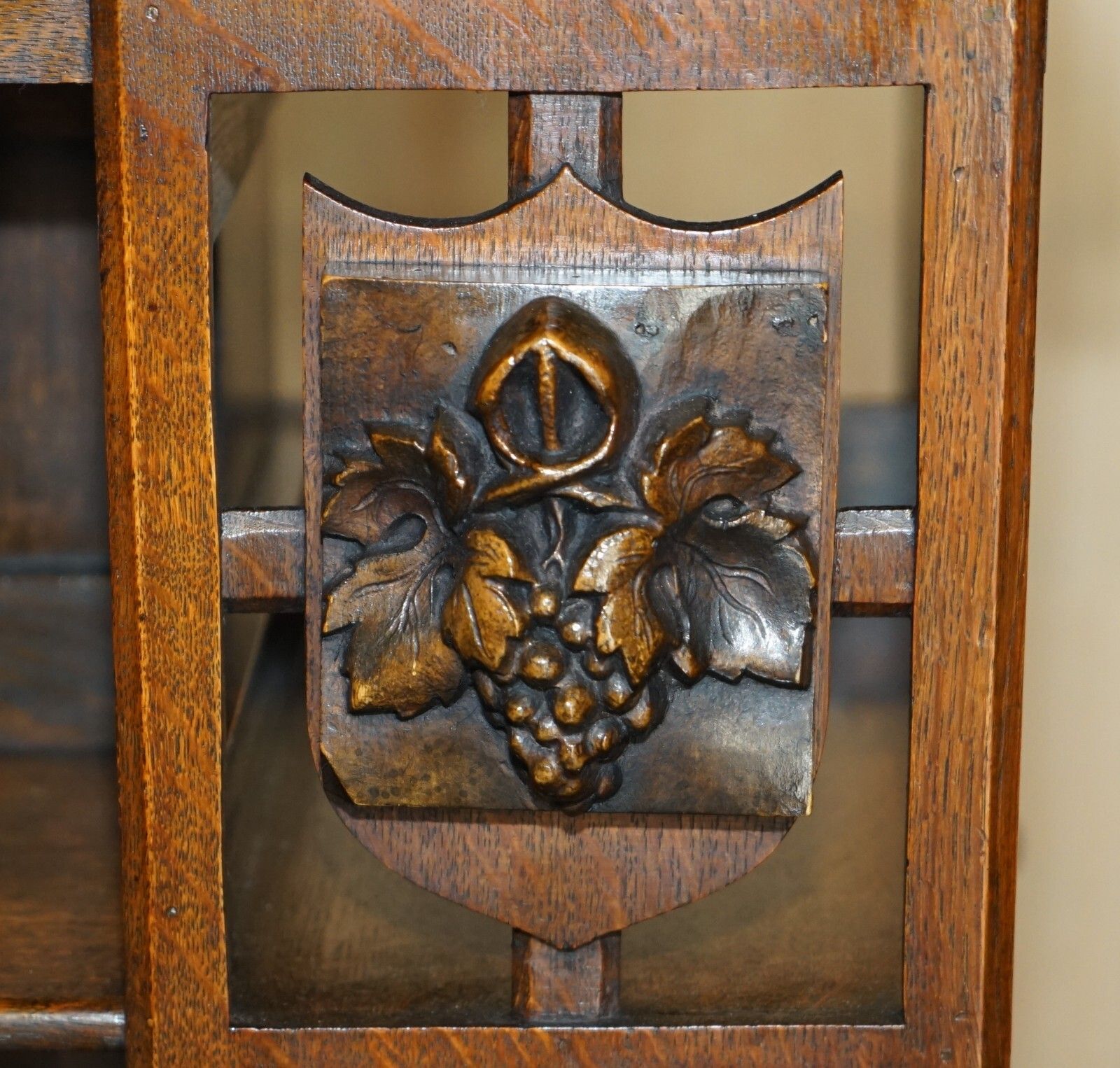 Extra Large Unique Antique Victorian Art Nouveau Hand Carved Revolving Bookcase photo buy