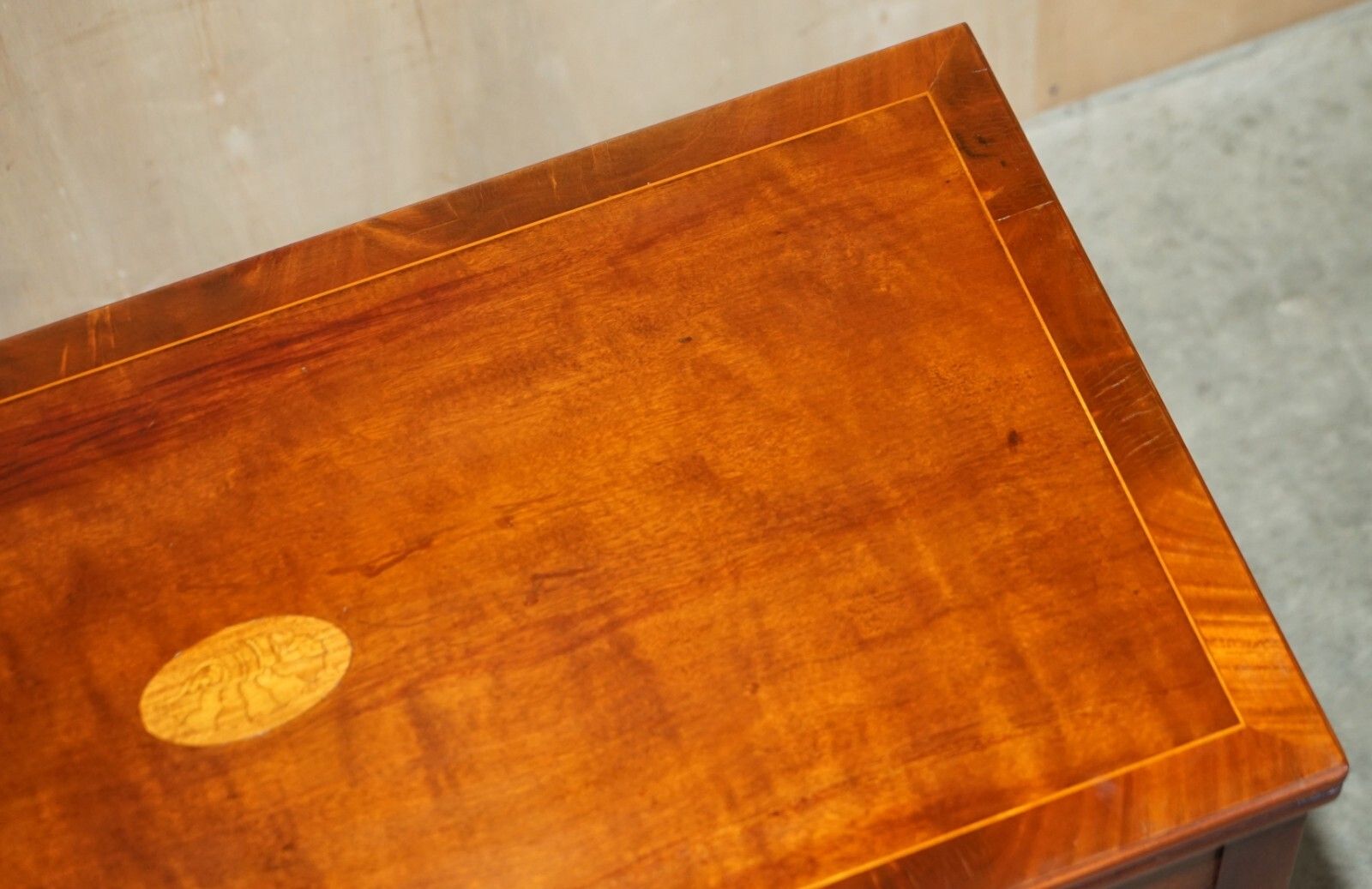 Fine Antique Sheraton Burr & Burl Walnut Card Games Table With Satinwood Detail photo buy