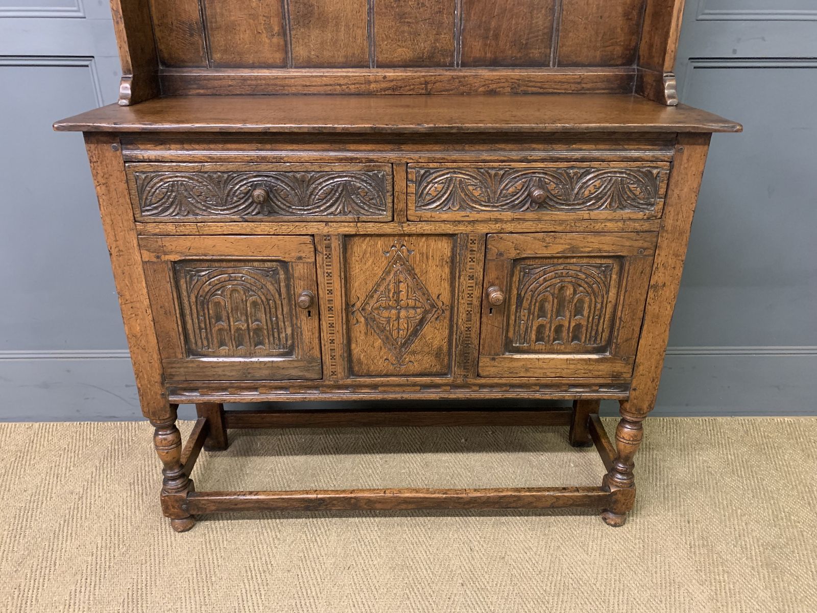 Ipswich Oak Dresser, 1910s, Antique photo for sale
