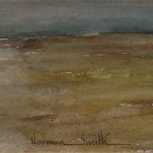 Watercolour By Norman Smith. The Mill At Ashlett Creek, Hampshire photo for sale