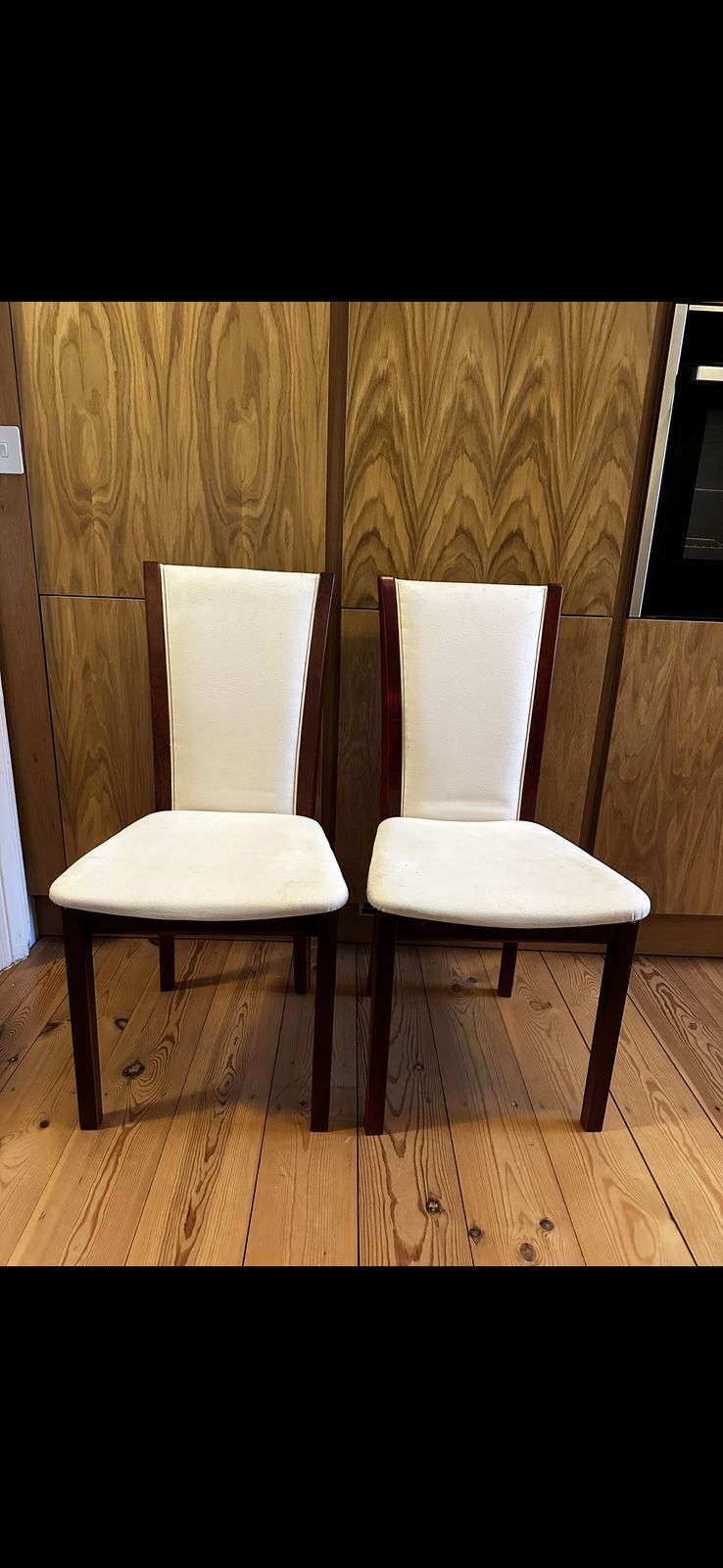 Vintage Skovby Sm64 Cream Upholstered Rosewood Dining Chairs