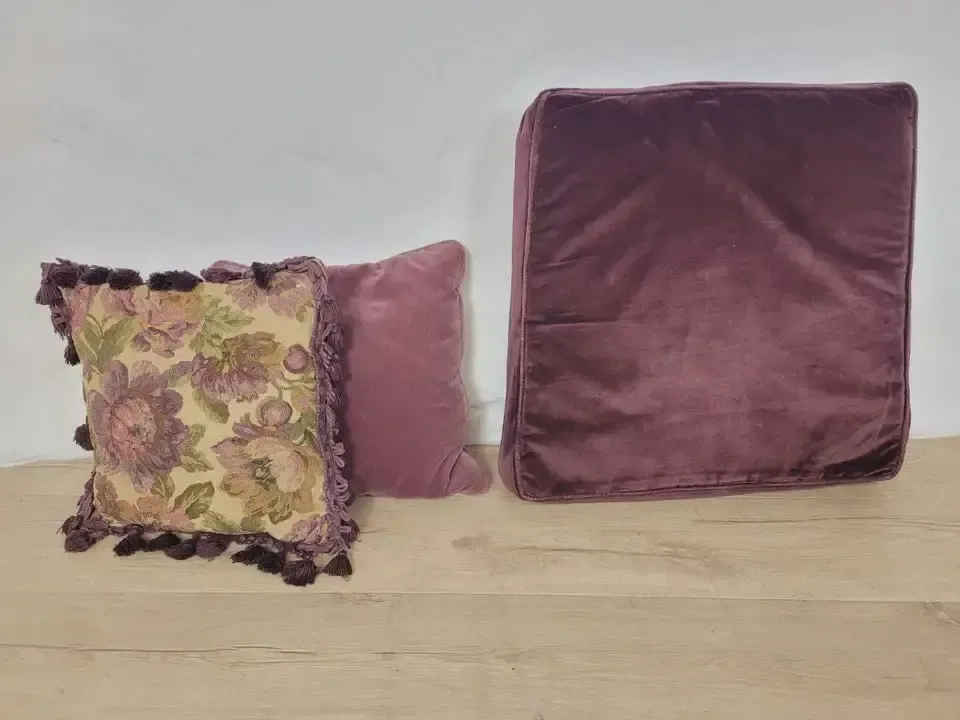 260.0 Victorian Wingback Armchair Velvet Purple 19thc Upholstered Delivery Available photo