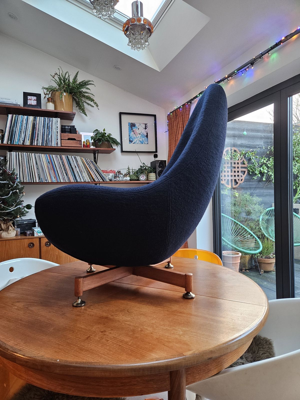 Vintage Mid Century Chair. Greaves And Thomas Egg Chair Newly Reupholstered. photo furniture