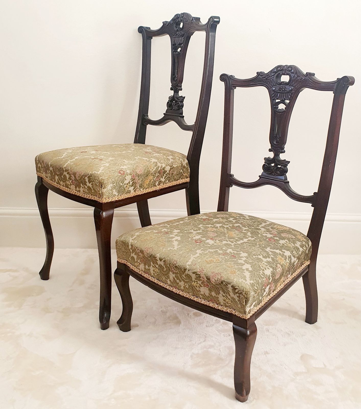 Rare Set 6x Chippendale Style Chairs, 4x Adult 2x Child photo Furniture