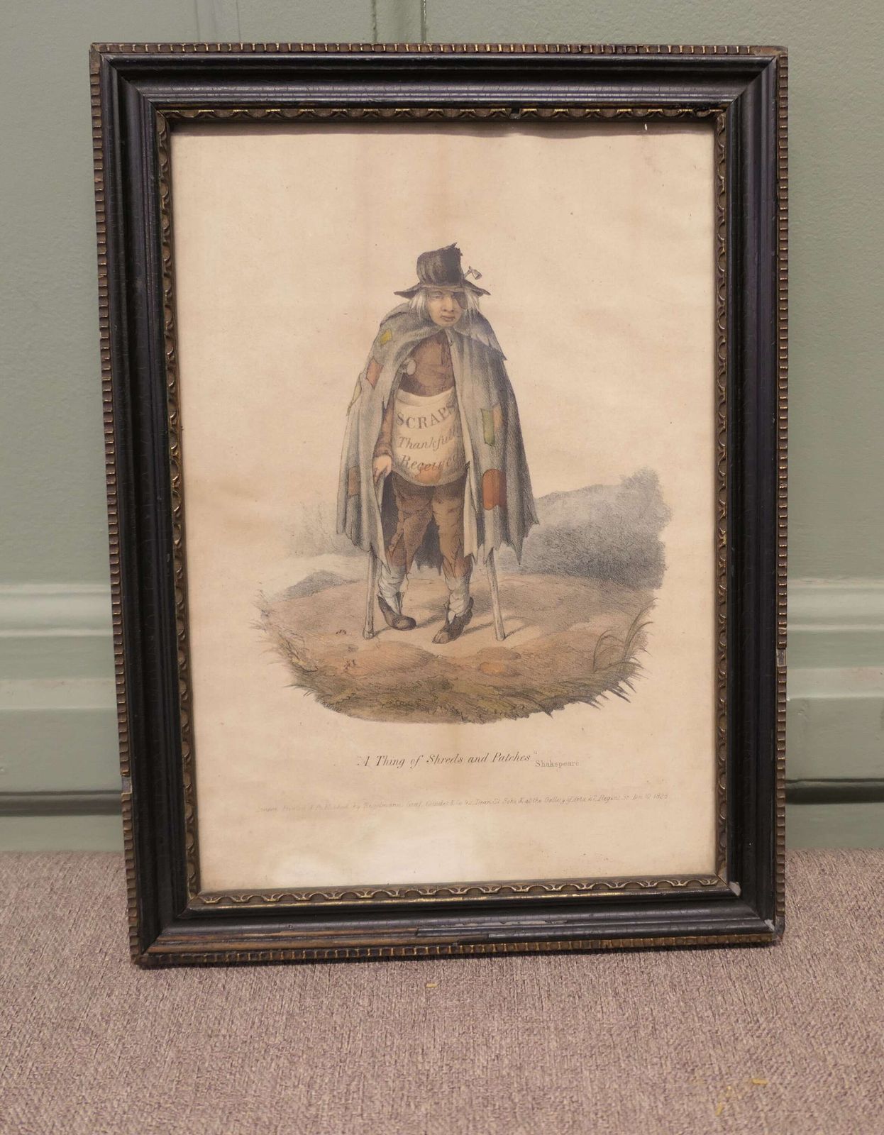 Early 19th Century Print “A Thing Of Shreds And Patches” photo buy