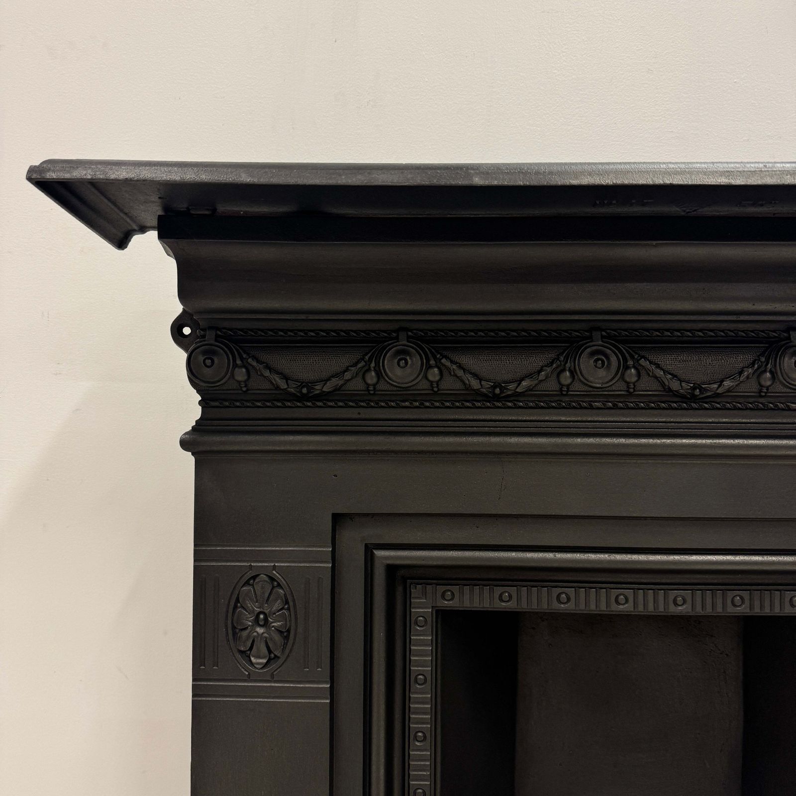 Antique Cast Iron Combination Fireplace photo vintage