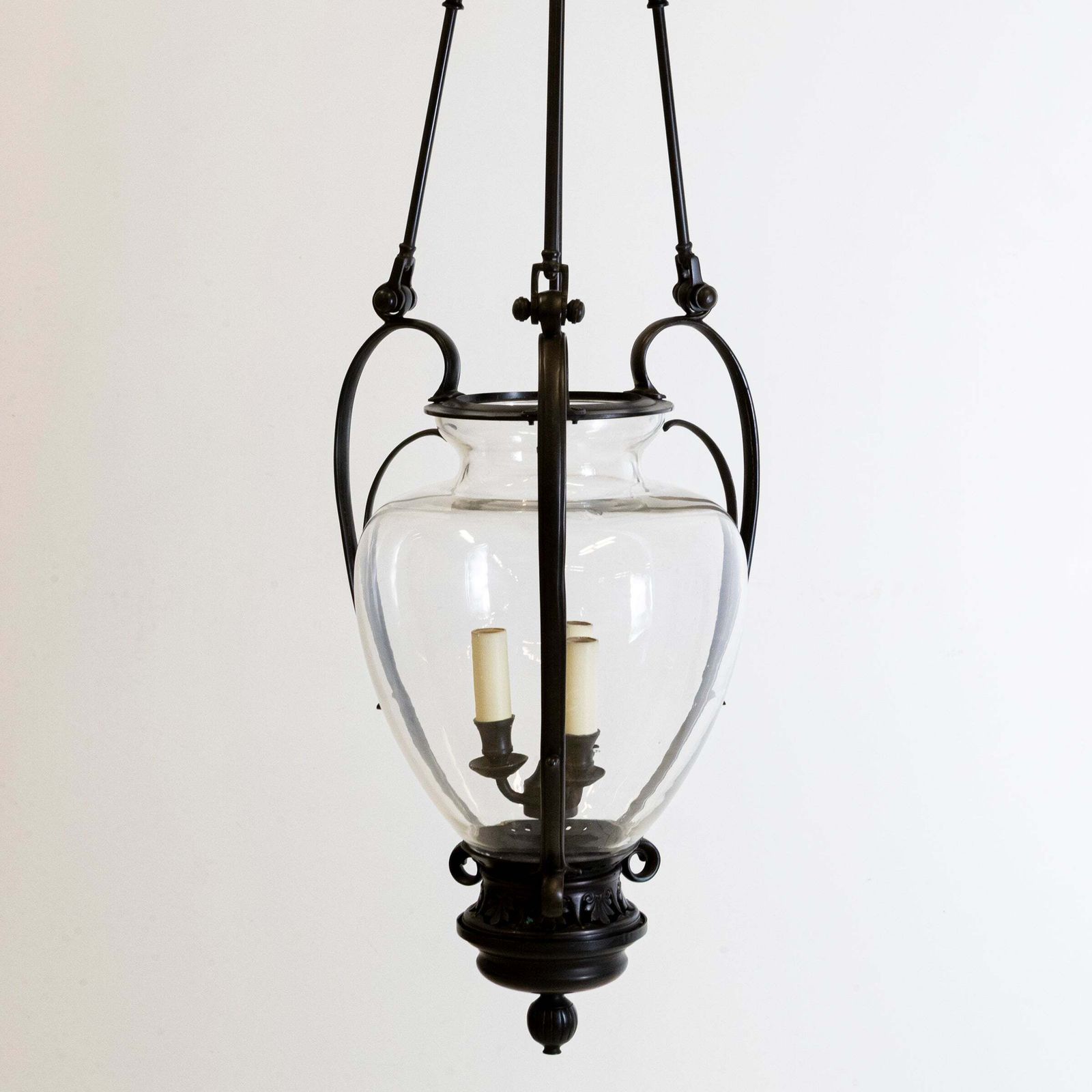 Large Reclaimed Black Pendant Lantern | Charles Edwards photo furniture