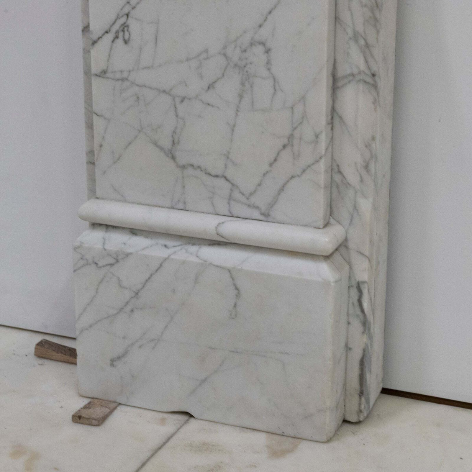 photo for sale Antique Fireplace Surround With Sienna Marble Columns