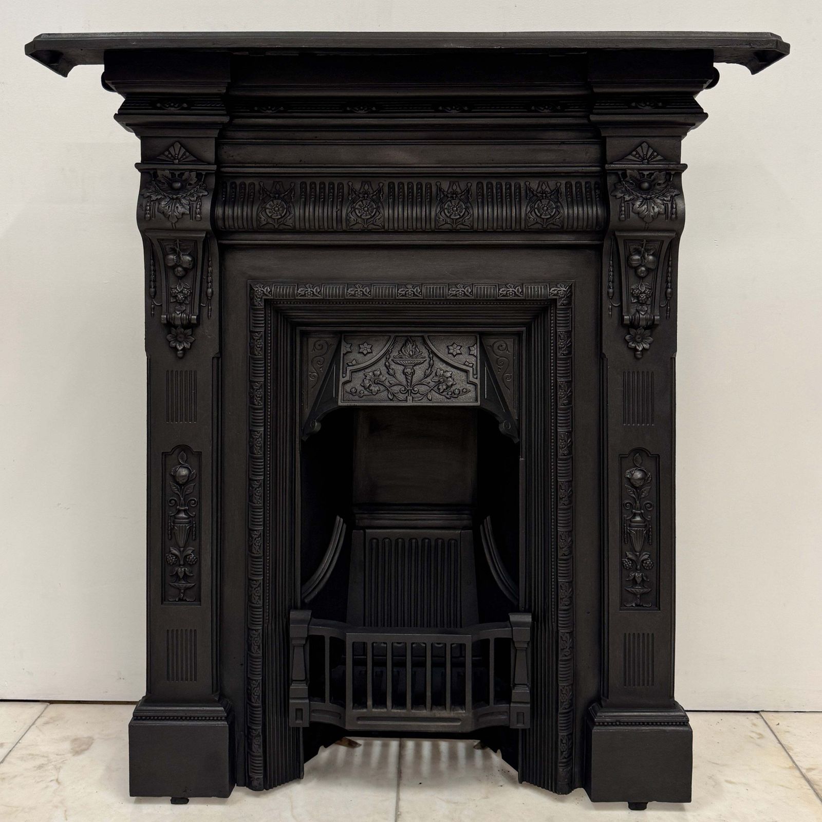 Antique Cast Iron Combination Fireplace photo 950.0