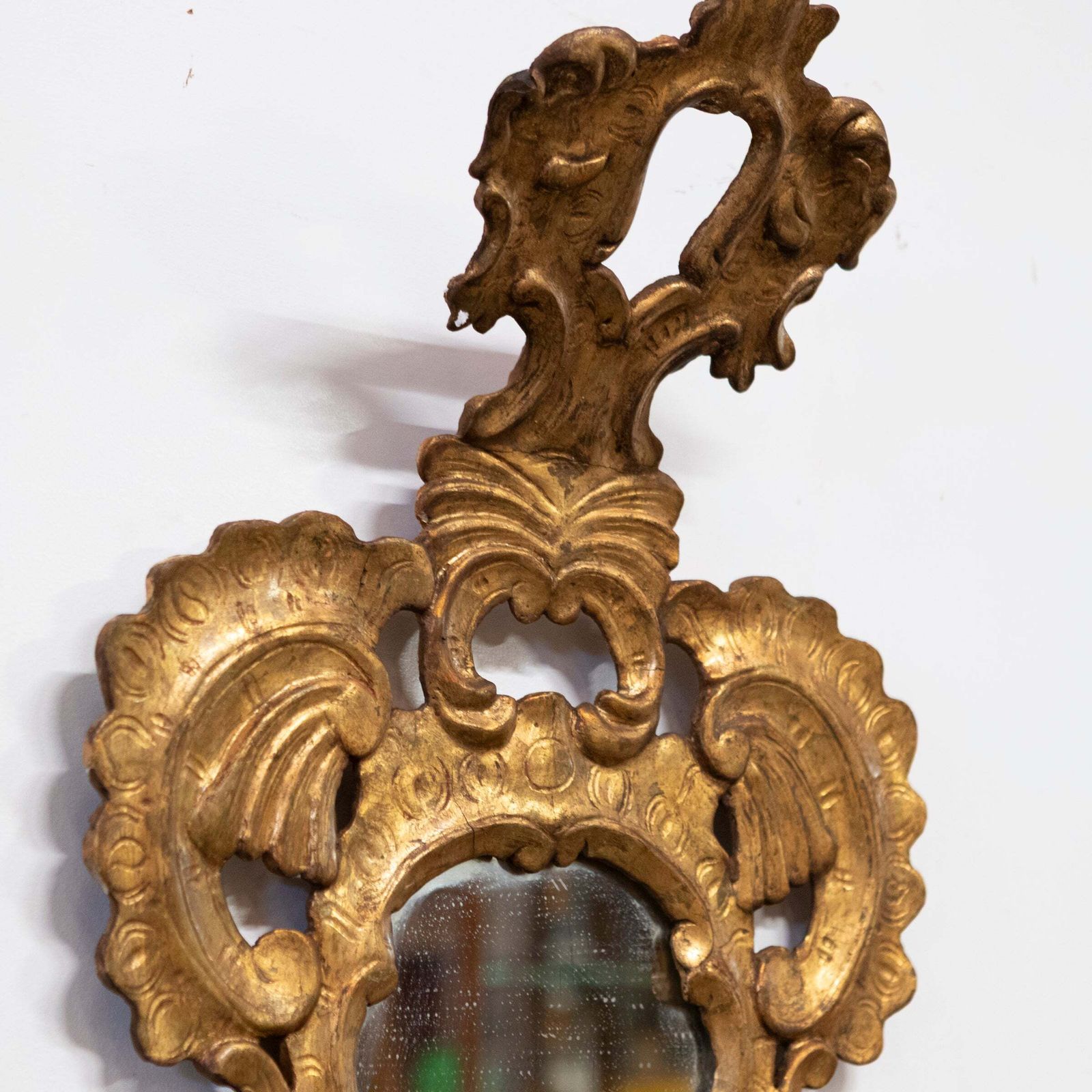 Pair Of Antique Italian Giltwood Ornate Mirrors photo buy