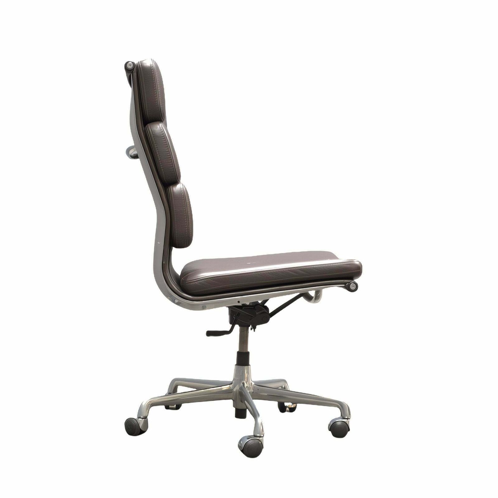 Eames Soft Pad Ea219 Armless High Back Leather Office Chair By Icf