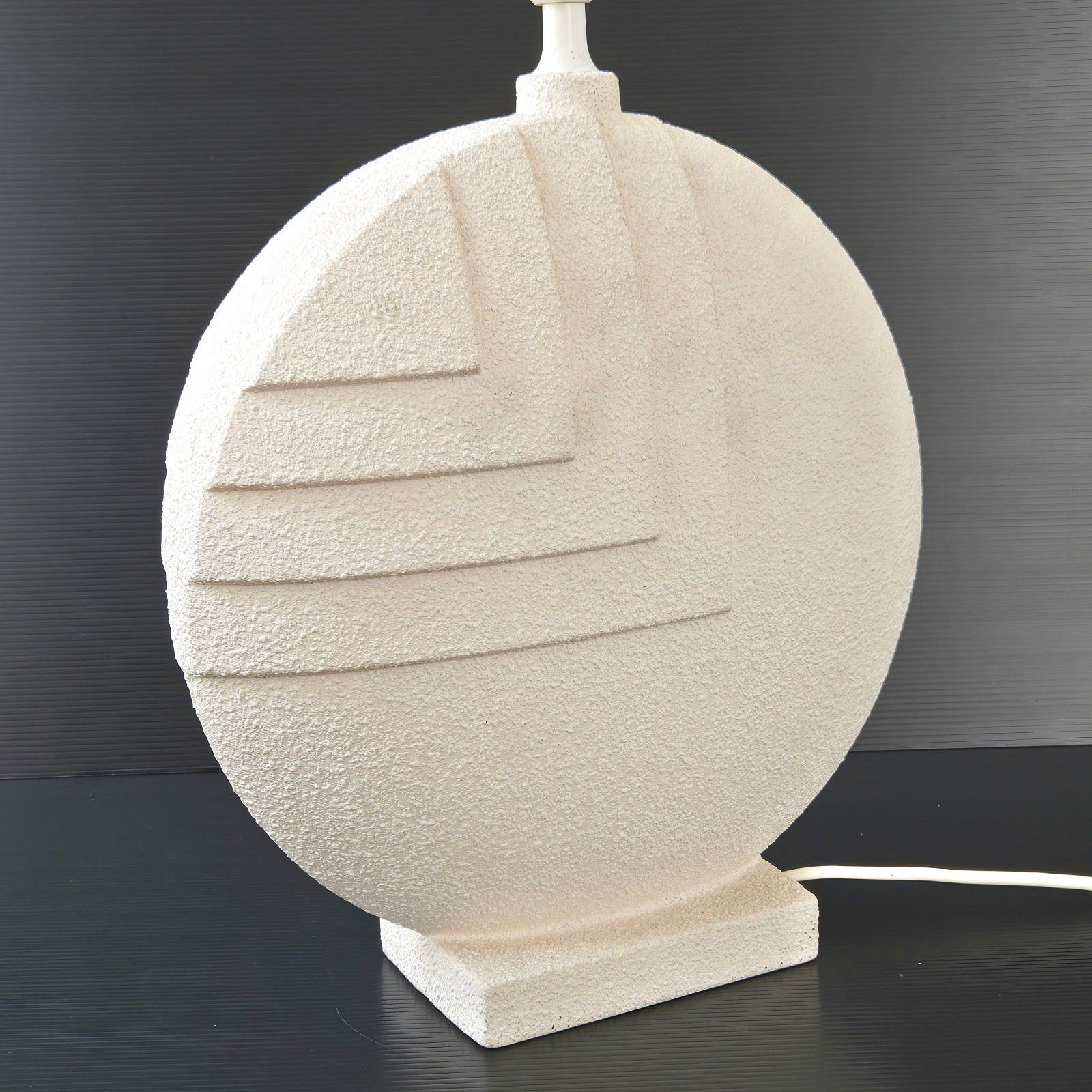 Gorgeous Vintage 1970s Art Deco Style Ceramic Lamp 70s 1970s Retro photo Lighting