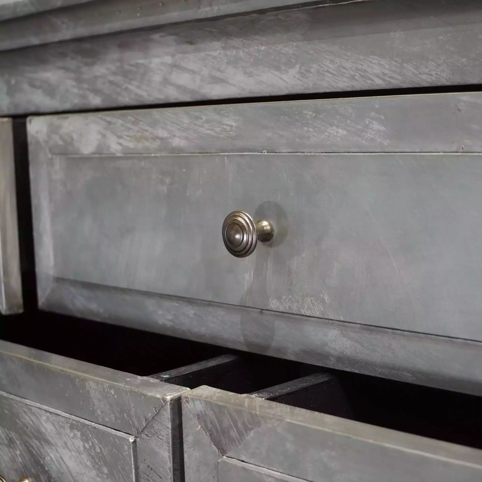 Restoration Hardware Annecy Metal Wrapped 11 Drawer Dresser photo buy