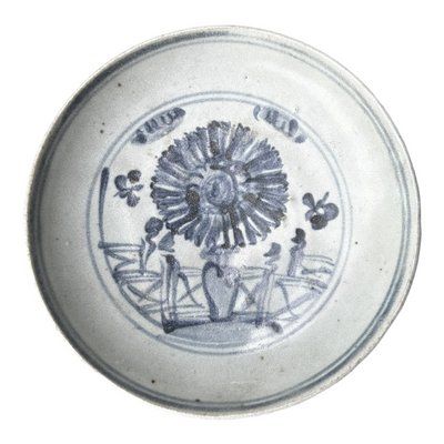 Chinese Ming Dynasty Blue And White Porcelain Plate photo furniture