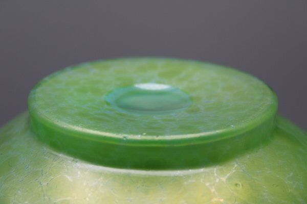 Iridescent Green Glass Vase Attributed To Johann Loetz Witwe For Loetz Glass, 1890s photo furniture