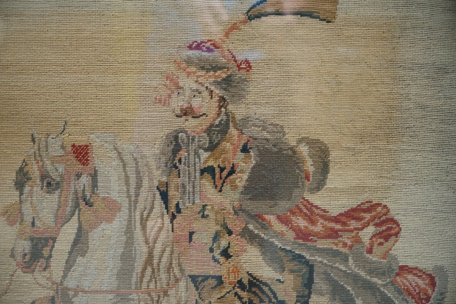 Georgian Circa 1800 Carved Wood Fireplace Screen Original Tapestry Cherubs Putti photo 2850.0