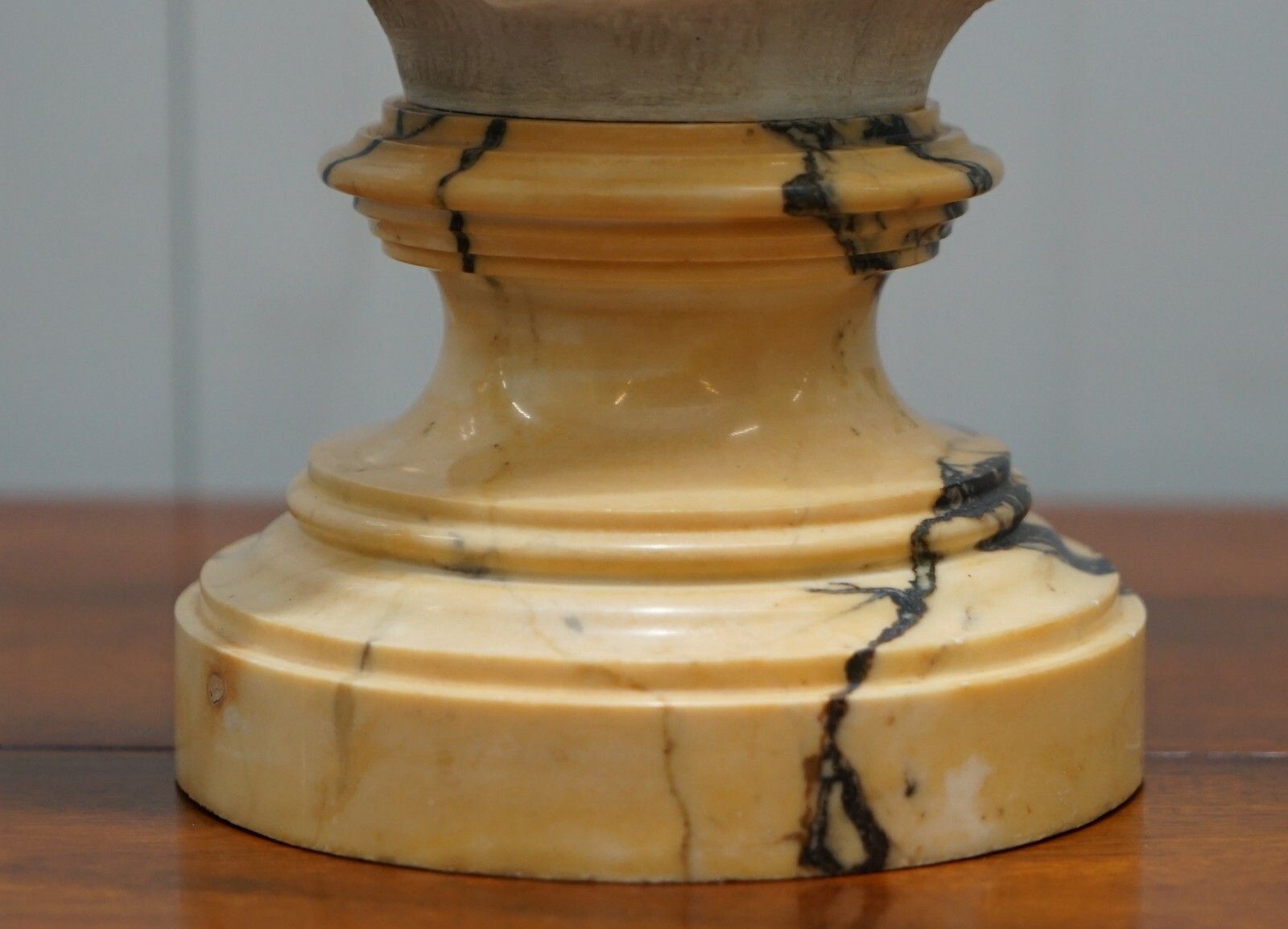 Napoleon III French Solid Marble Bust, Signed By Sculptor Of A Beautiful Women photo vintage