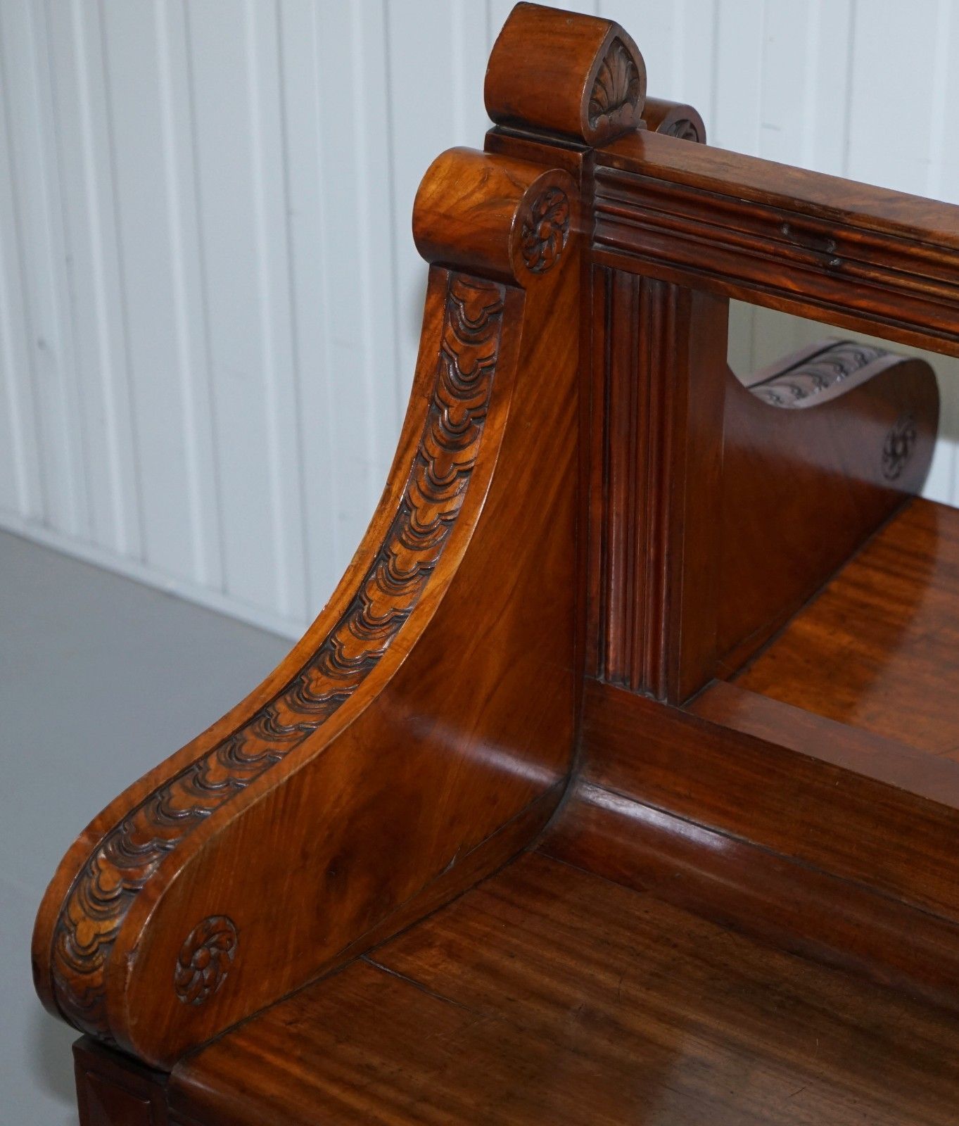 Rare Victorian Walnut Double Sided Museum Gallery Pew Bench Pugin Gothic Steeple photo buy