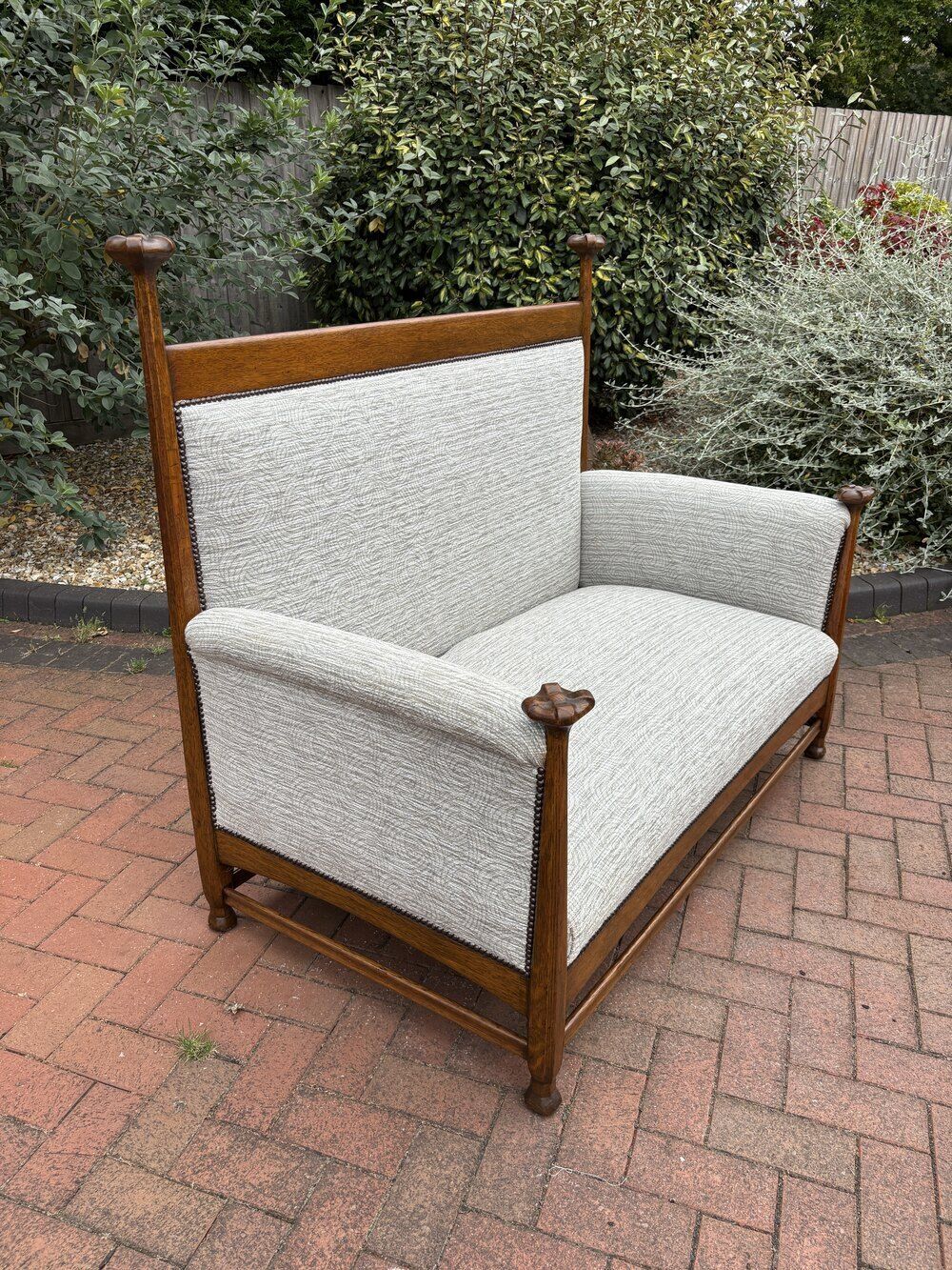 Walter Cave Arts & Crafts Settee photo for sale