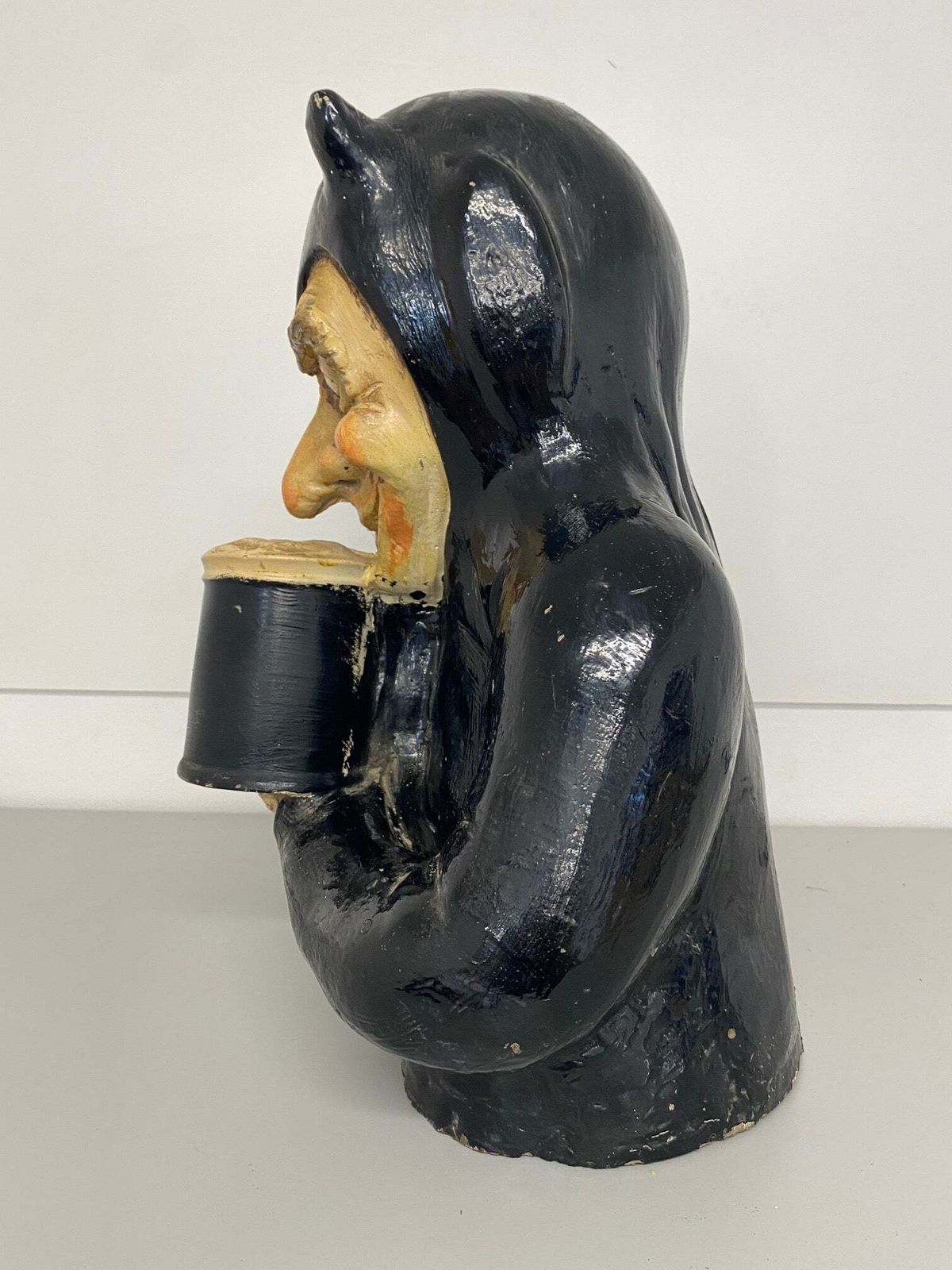 Rare & Unusual Stout/Guinness Advertising Bust "The Devil/Lucifer Drinking Stout/Guinness" photo Art