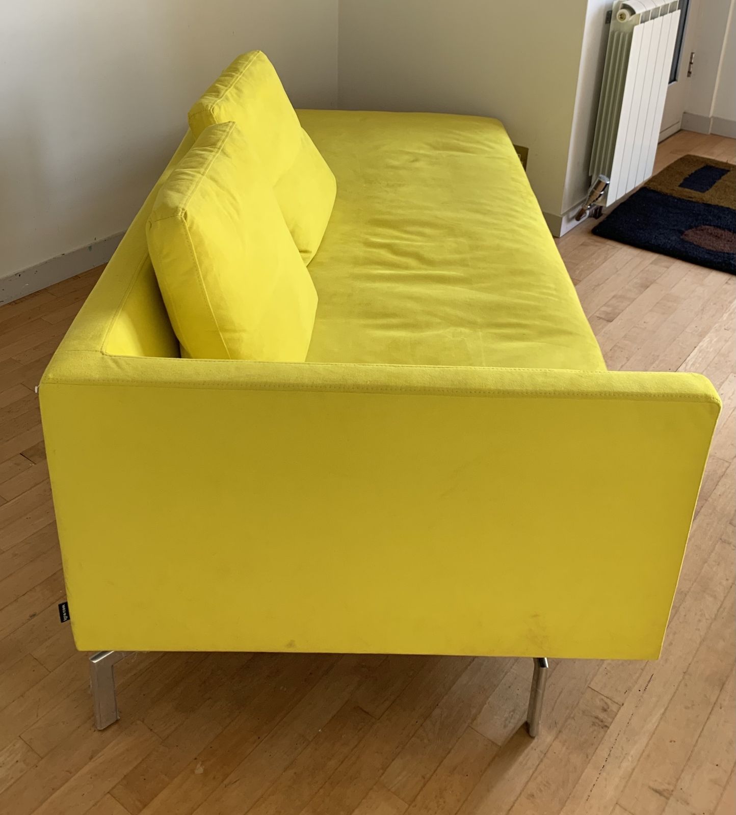 Ligne Roset Bright Yellow Swade Chaise Lounge Sofa Modern Minimalist Designer photo furniture