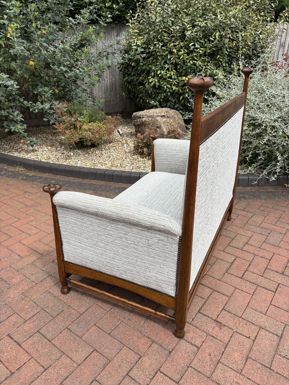 Furniture Walter Cave Arts & Crafts Settee photo