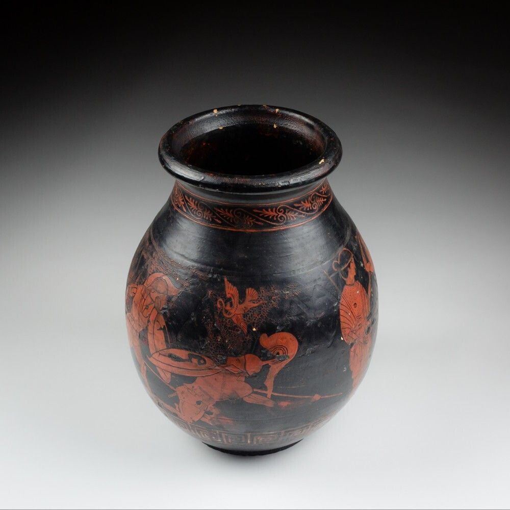 Early 20th Century Stoneware Attic Style Vase By Jean Magrou photo Home Decor