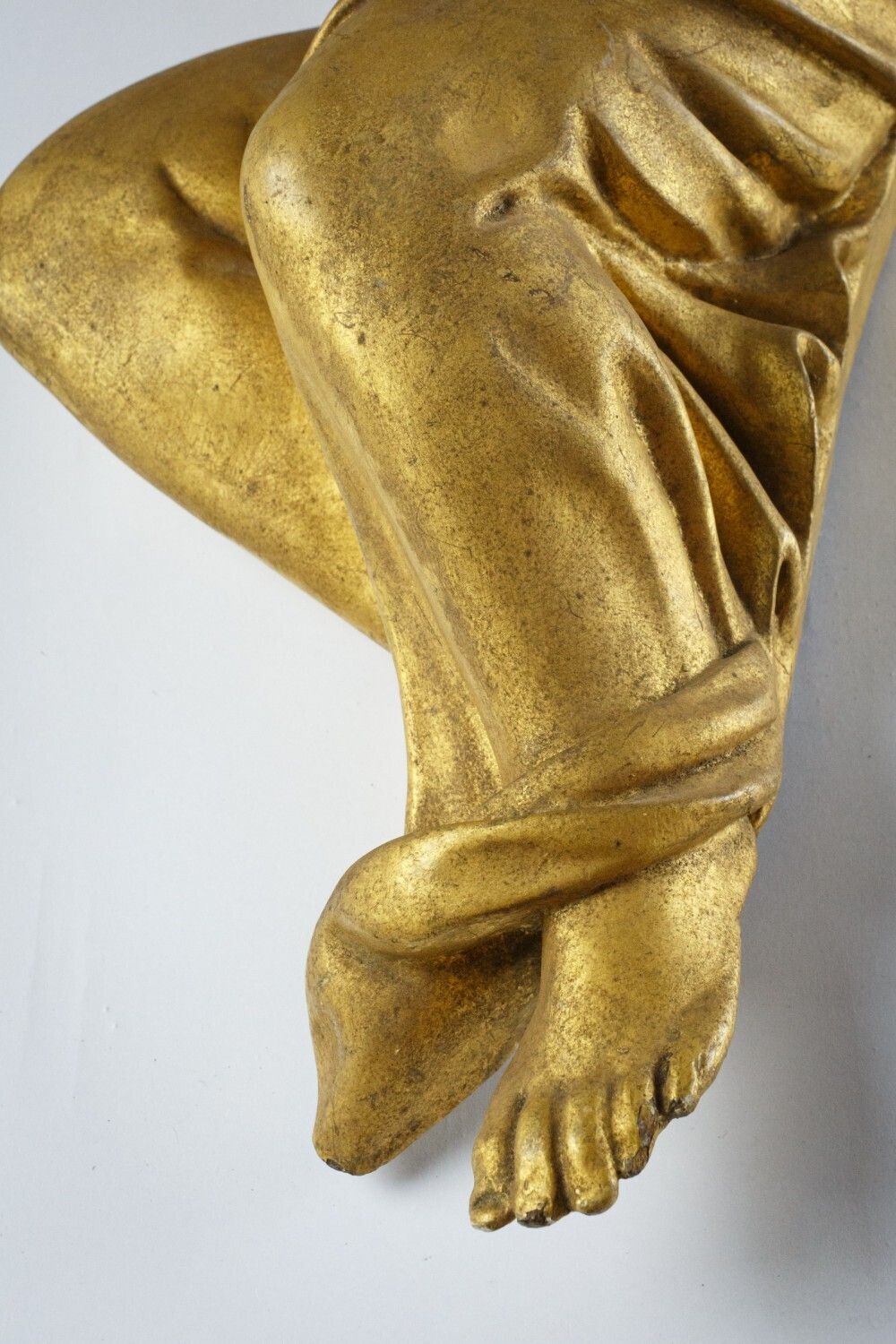 Large Baroque Style Late 18th Or Early 19th Century Carved Giltwood Angel photo Art