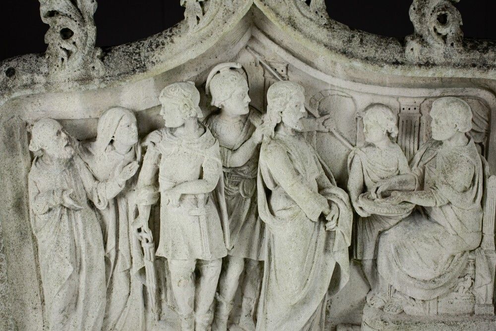 photo for sale Impressive 18th Century Or Earlier Carved Stone Relief Of The Condemnation.