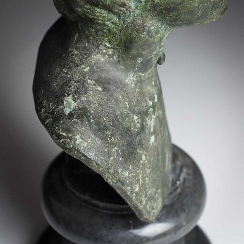 Late 18th Or Early 19th Century Bronze Bust Of A Faun Or Satyr photo 3800.0