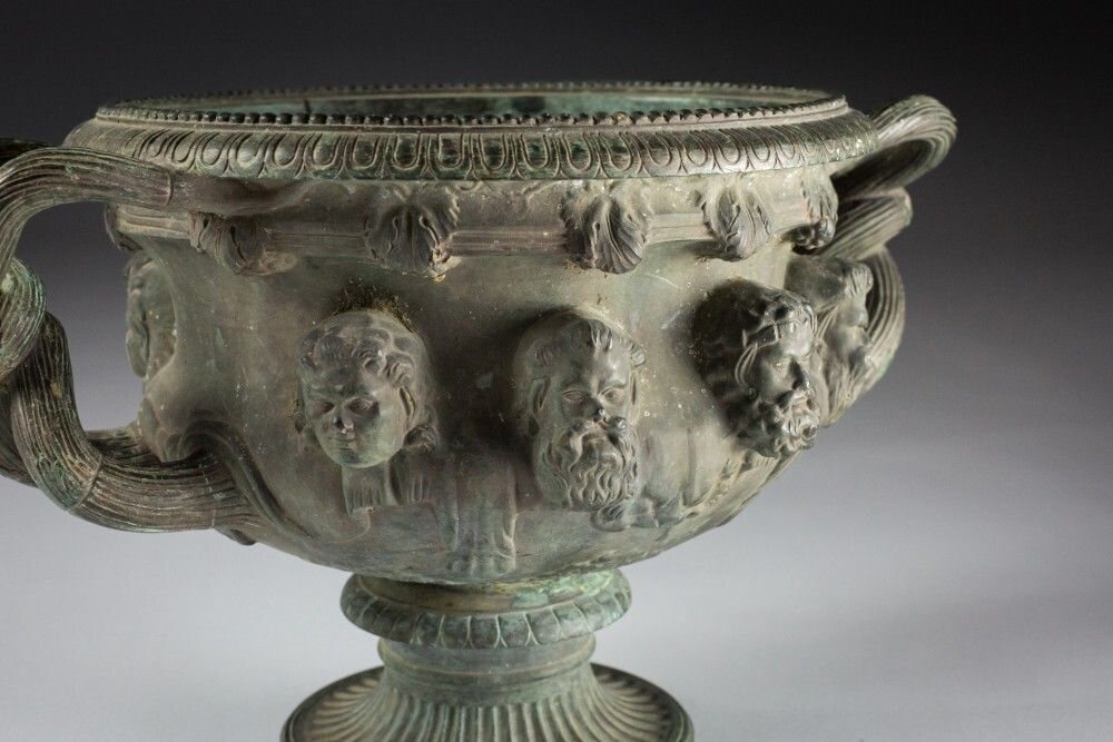 Late 19th Century Grand Tour Bronze Albani Vase photo 790.0