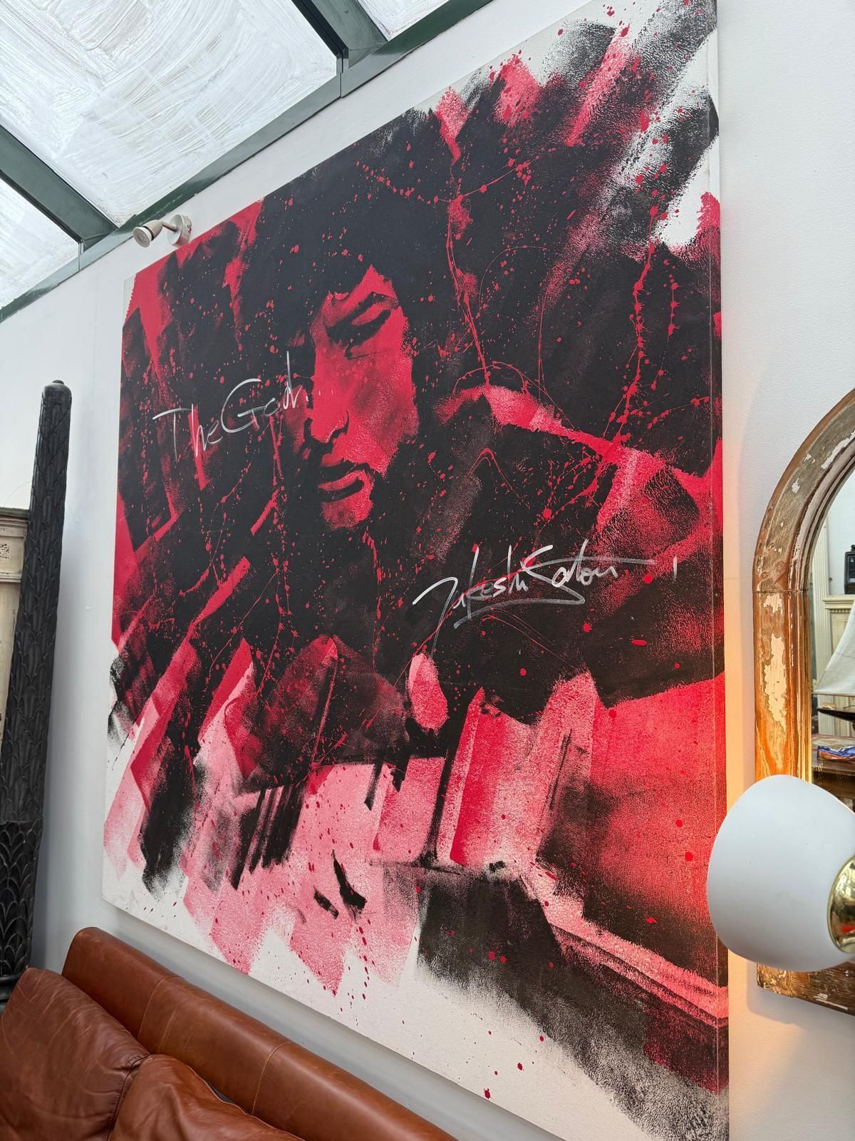 Original Oil On Canvas By Zakesh Kolar – “The God” photo Art