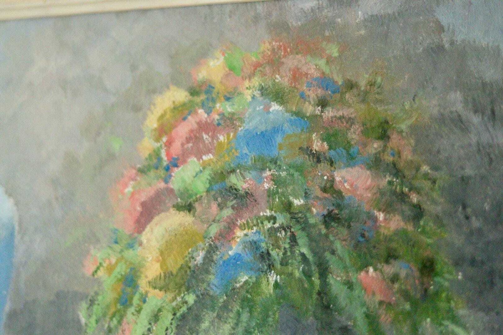 Original Mid Century Scandinavian Oil On Panel – “Still Life” By Helge Andersson – Vintage & Framed, 57 × 37 Cm (22.4 × 14.6 In) photo vinterior