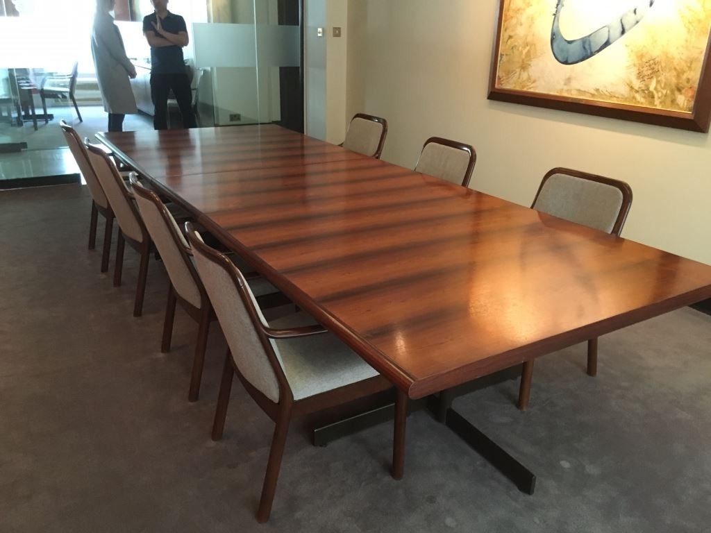 Used Gordon Russell Vintage Rosewood Boardroom Table 3650mm X 1350mm photo furniture
