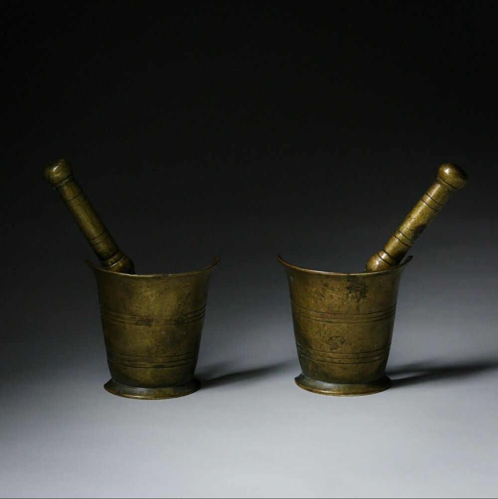 Early 20th Century Pair Of Pharmacy Door Handles
