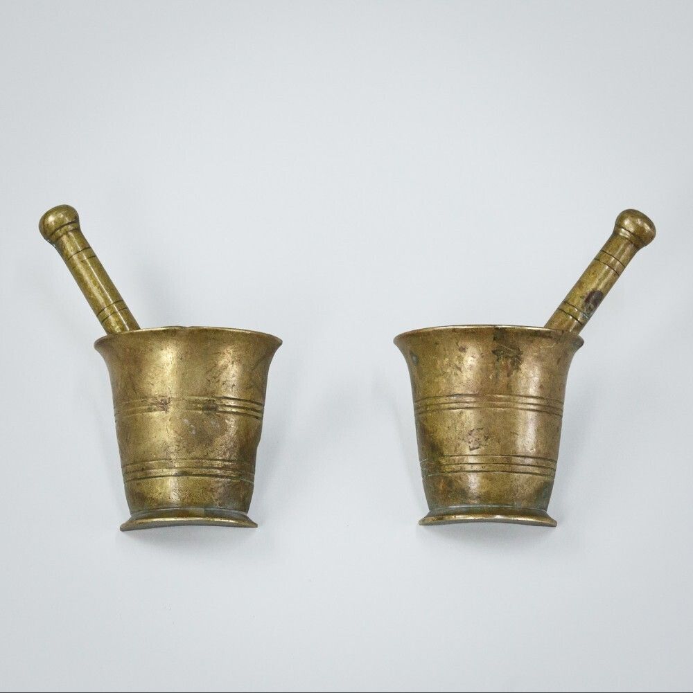 Early 20th Century Pair Of Pharmacy Door Handles photo for sale