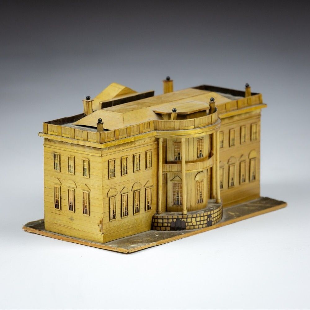 Fine Late 19th Century Strawwork Model Of Clarendon House, Piccadily, London photo furniture