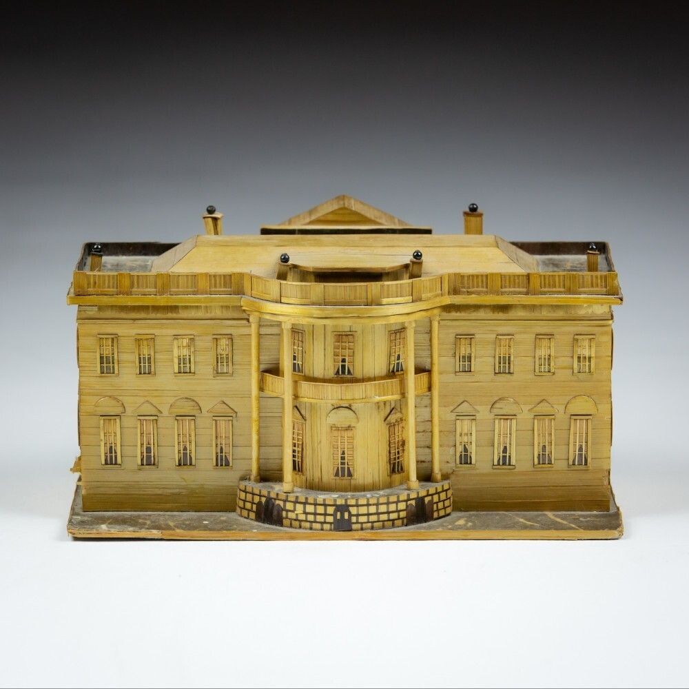 Fine Late 19th Century Strawwork Model Of Clarendon House, Piccadily, London photo for sale