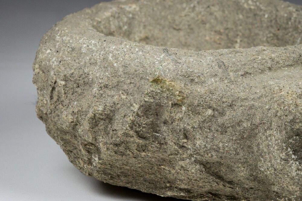Late Medieval Granite Benitier Or Stoup With Primitive Head As The Water Spout. photo buy