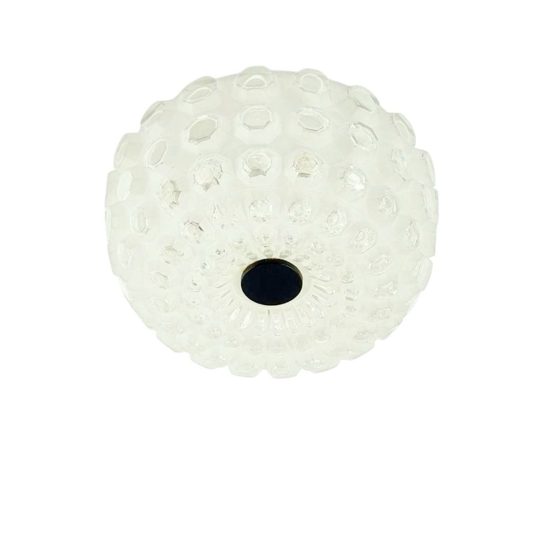 Mid Century Bubble Glass Ceiling Light From Limburg, Germany, 1960s