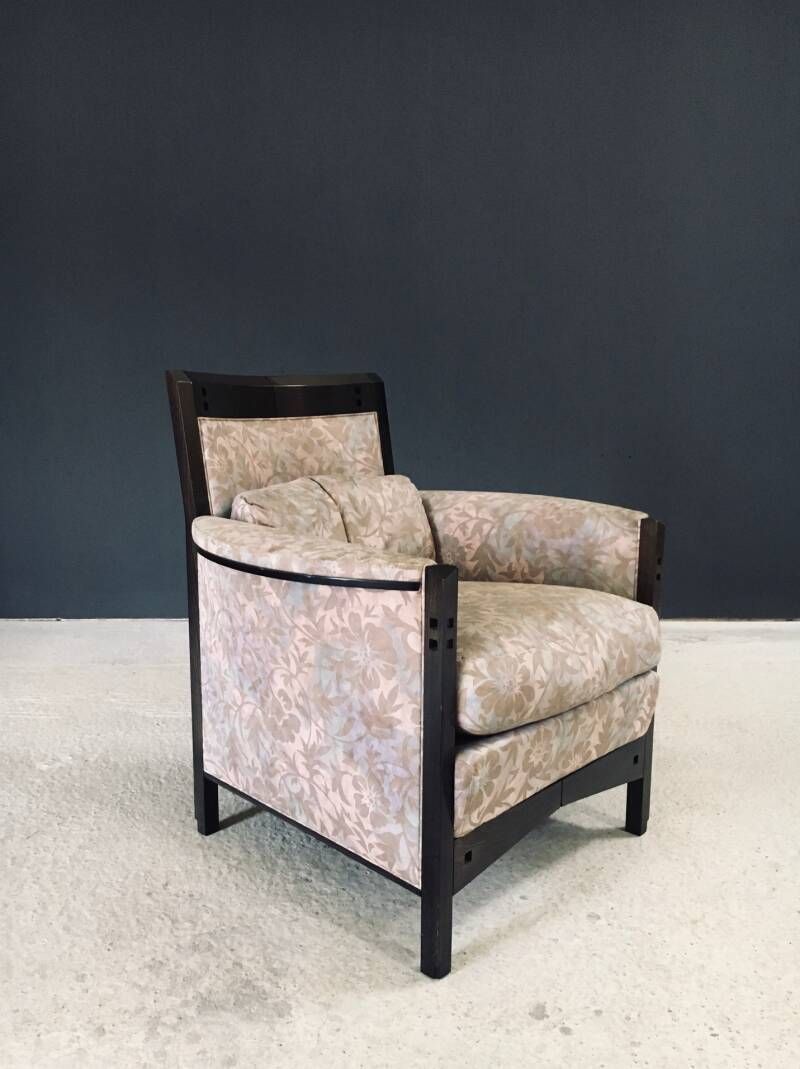 1100.0 Postmodern Design "Peggy" Lounge Chair Set By Umberto Asnago For Giorgetti, Italy 1980's photo