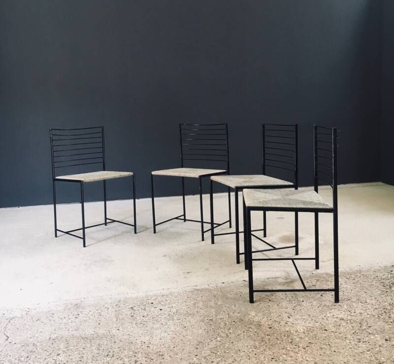 Postmodern Design "Alice" Dining Chairs By Cidue, Italy 1980's photo for sale